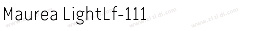 Maurea LightLf字体转换